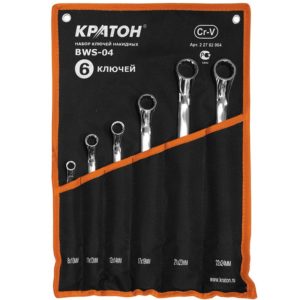Набор ключей накидных Кратон BWS-04 6 пр.