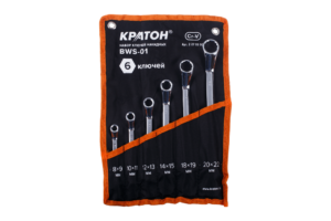 Набор ключей накидных Кратон BWS-01 6 пр.
