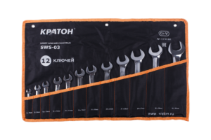 Набор ключей рожковых Кратон SWS-03 12 пр.