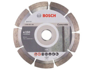Диск алмазный BOSCH, 150x22,2х2,2мм, высота 7мм, PF Concrete, сухой рез, сегментированный