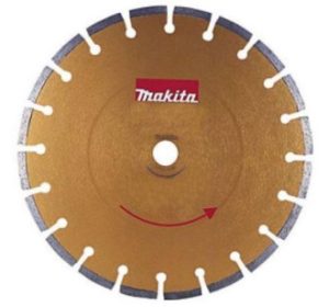 Диск алмазный Makita сегментированный,для бензореза 400x25,4/20мм, сухой/мокрый рез