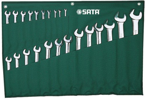 Архив Набор комбинированных ключей Sata 23 предмета, S09027 Фото 3 - Набор комбинированных ключей Sata 23 предмета, S09027